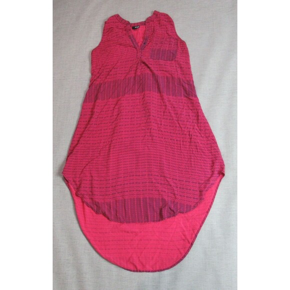 ANA Dress Womens Size XL Pink Sleeveless Geometric Boho Shift Midi Lounge Casual - Picture 1 of 10